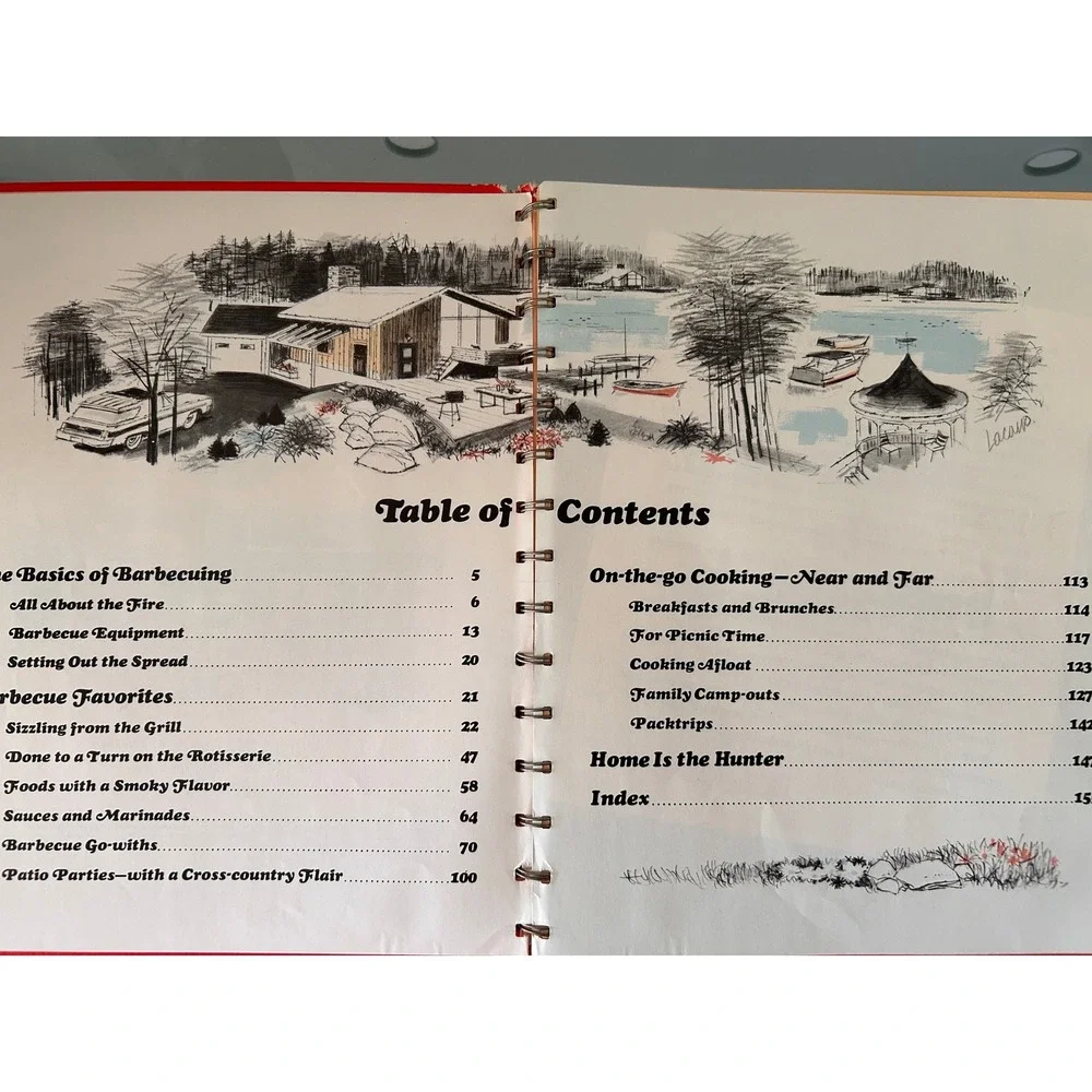 Betty Crocker New Outdoor Cookbook Barbecues Vintage Spiral Bound 1961 First Ed